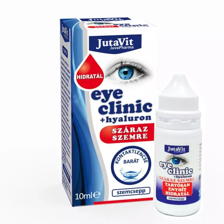 JutaVit Eye Clinic szemcsepp száraz szemre 10ml JutaVit Eye Clinic szemcsepp száraz szemre 10ml