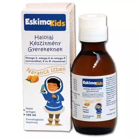 Eskimo-Kids halolaj narancs ízben 105ml Eskimo-Kids halolaj narancs ízben 105ml
