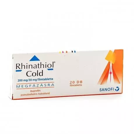 Rhinathiol Cold 200 mg/30 mg filmtabletta 20x Rhinathiol Cold 200 mg/30 mg filmtabletta 20x
