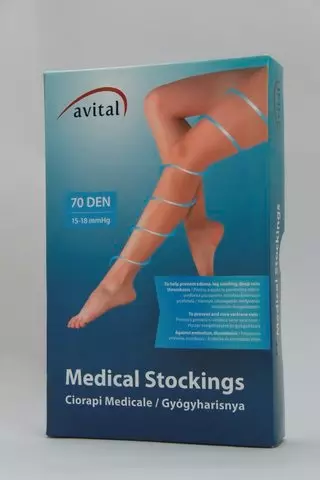 Avital AD térdharisnya I.kompressziós fekete extra 1x