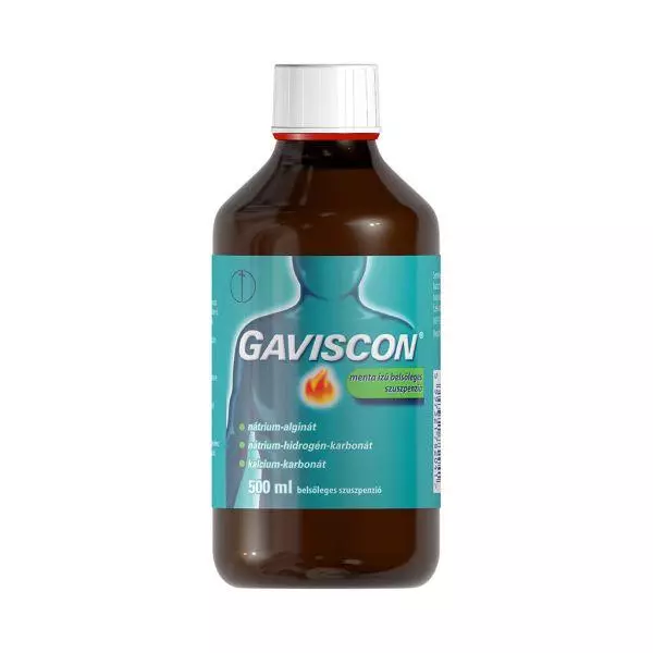 Gaviscon menta ízű belsőleges szuszpenzió 500ml Gaviscon menta ízű belsőleges szuszpenzió 500ml