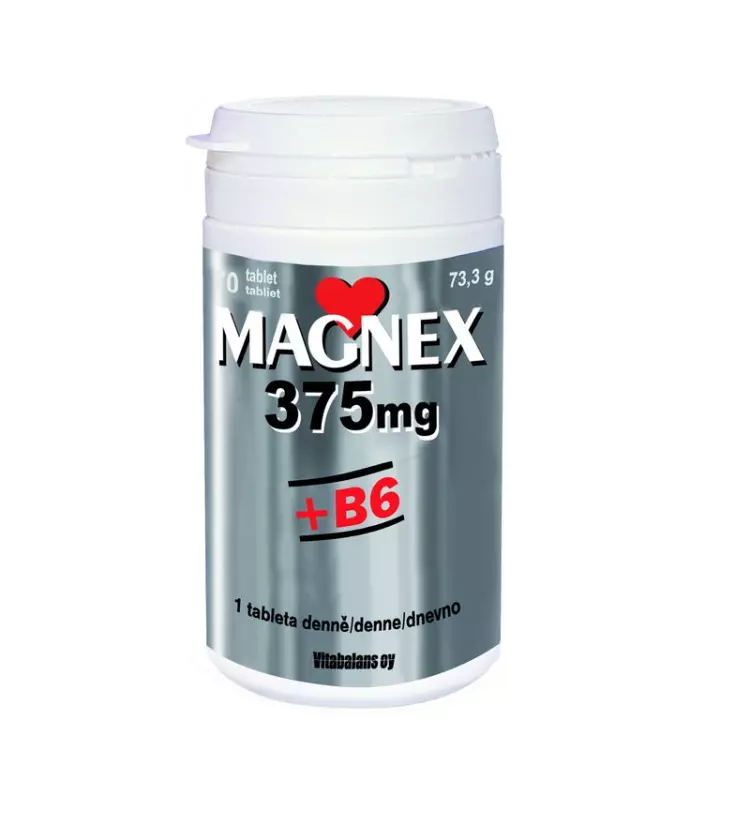 Magnex 375 mg+B6 tabletta Vitabalans 70x Magnex 375 mg+B6 tabletta Vitabalans 70x