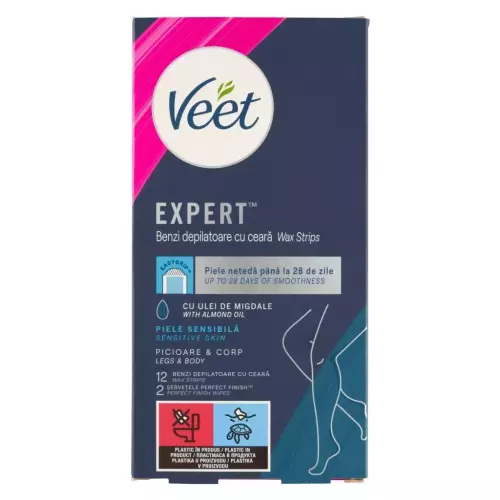 Veet Easy Strip haszn. kész hideggyanta szalag 12x