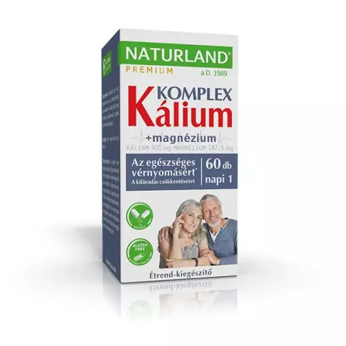 Naturland Kálium + magnézium kapszula 60x