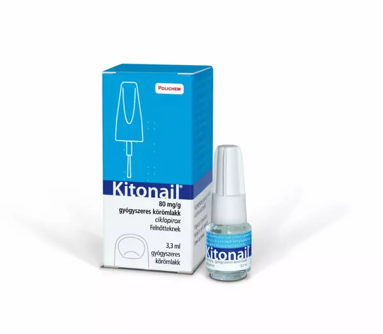 Kitonail 80 mg/g gyógyszeres körömlakk 3,3ml Kitonail 80 mg/g gyógyszeres körömlakk 3,3ml