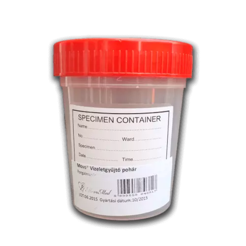 Vizeletgyűjtő pohár Movo-Med steril 1x
