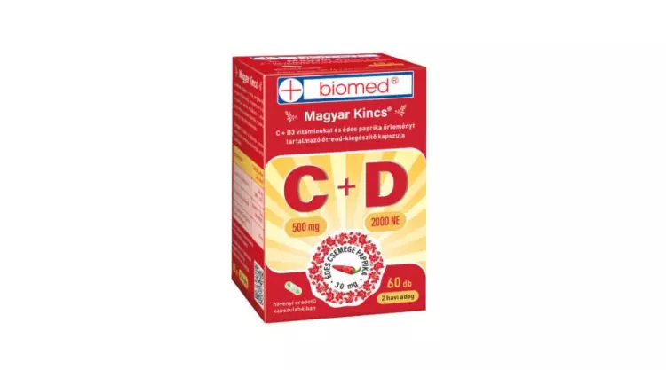 Biomed Magyar Kincs C+ D3-vitamin kapszula 60x Biomed Magyar Kincs C+ D3-vitamin kapszula 60x