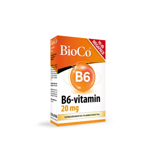 BioCo B6-vitamin 20 mg étrendkiegészítő tabletta 90x BioCo B6-vitamin 20 mg étrendkiegészítő tabletta 90x