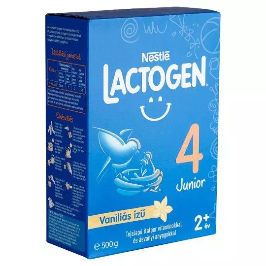 Lactogen Junior 4 vanília ízű tejalapú italpor 500g Lactogen Junior 4 vanília ízű tejalapú italpor 500g
