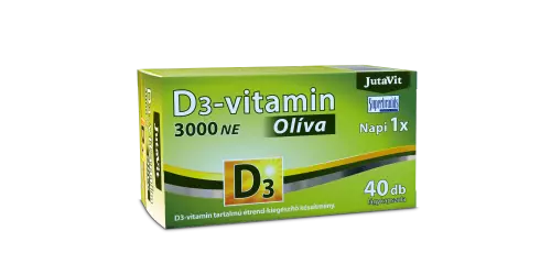 JutaVit D3-vitamin 3000 NE Oliva lágy kapszula 40x