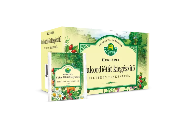 Herbária Cukordiétát kiegészítő tea filteres 20x1,5g Herbária Cukordiétát kiegészítő tea filteres 20x1,5g