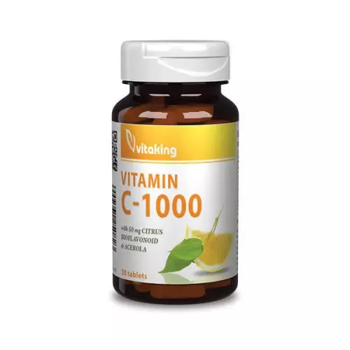 Vitaking C-vitamin 1000 mg acerola+csipkeb. tabl. 30x