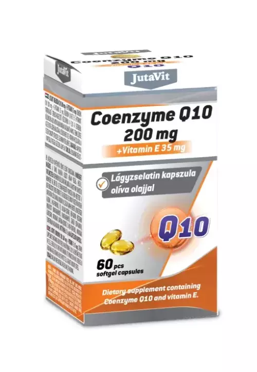 JutaVit Koenzim Q10 200 mg+ E-vit. 35 mg kapsz. 60x