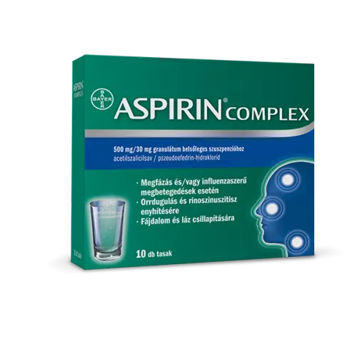 Aspirin Complex 500 mg/30 mg gran. bels. szuszp. 10x