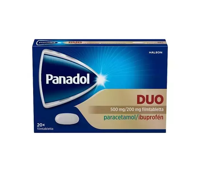 Panadol Duo 500 mg/200 mg filmtabletta 20x Panadol Duo 500 mg/200 mg filmtabletta 20x