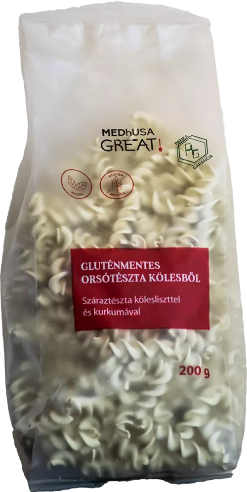 MEDhUSA Gluténmentes Orsótészta Kölesből 200g