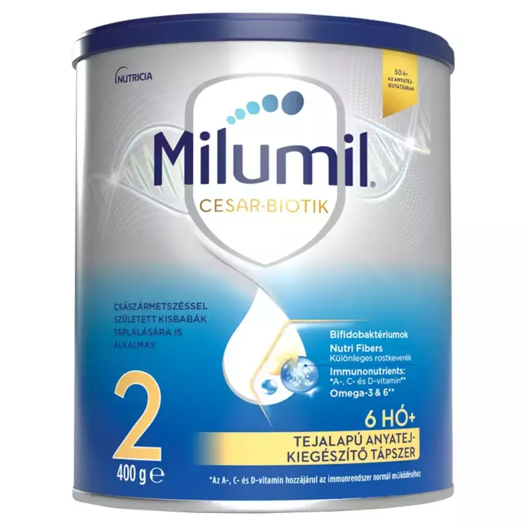 Milumil Cesar-Biotik 2 anyatej-kieg. tápszer 6hó+ 400g Milumil Cesar-Biotik 2 anyatej-kieg. tápszer 6hó+ 400g