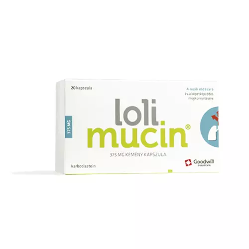 Lolimucin 375 mg kemény kapszula 20x