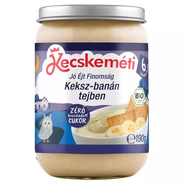 Kecskeméti Jóéjt Finomság keksz-banán tejben 190g