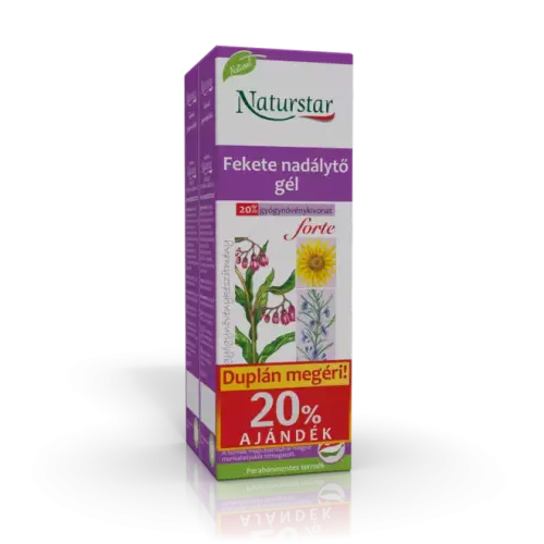 Naturstar fekete nadálytő forte gél 2x60ml