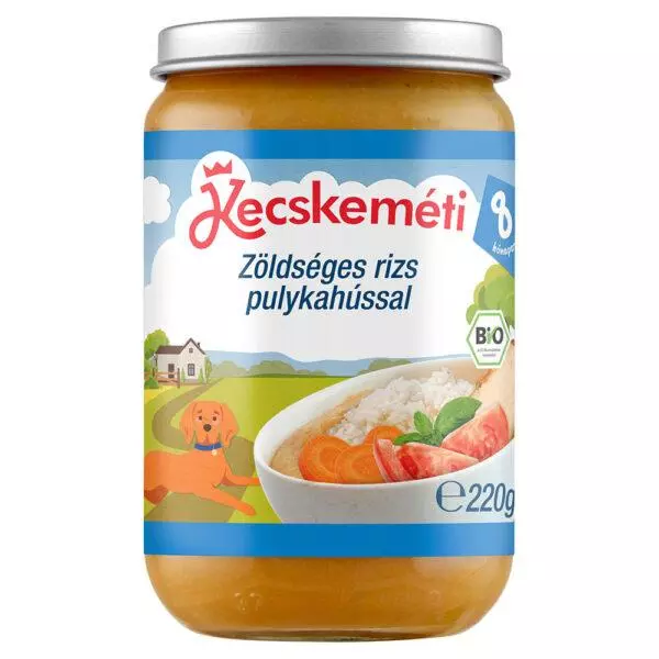 Kecskeméti zöldséges rizs pulykahússal 220g