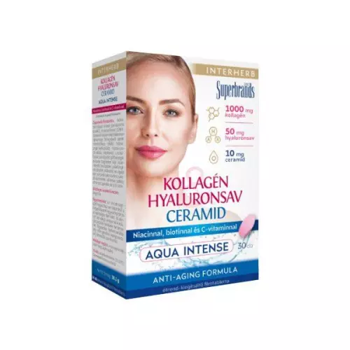 Interherb Kollagén+ Hyaluronsav Ceramid filmtabl. 30x