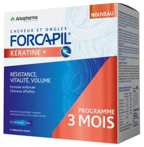 Forcapil keratin+ hajerősítő kapszula 120+60x