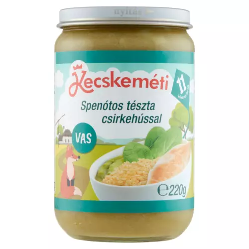 Kecskeméti spenótos tészta csirkehússal 220g