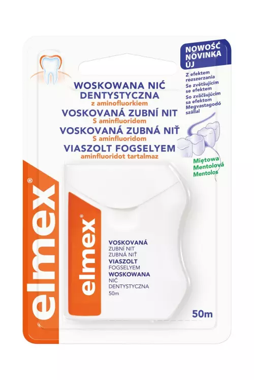 Elmex fogselyem mentolos viaszolt 50m 1x