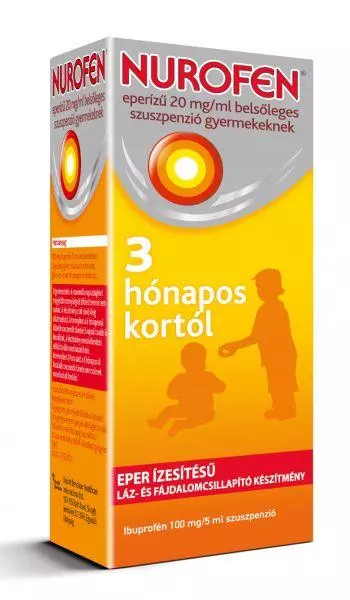 Nurofen 20 mg/ml bels. szuszp. gyermek eperízű 200ml Nurofen 20 mg/ml bels. szuszp. gyermek eperízű 200ml