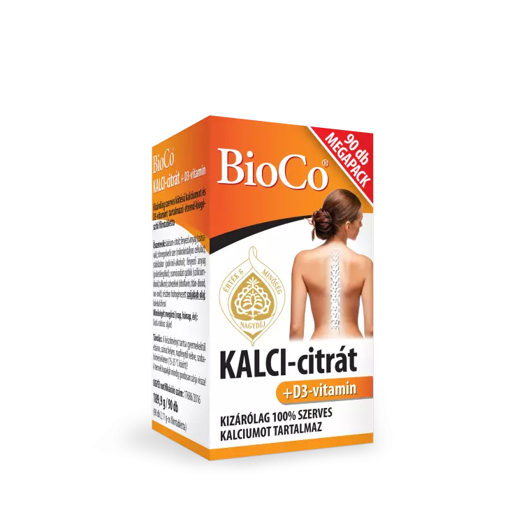 BioCo KALCI-citrát+ D3-vit. filmtabletta megapack 90x BioCo KALCI-citrát+ D3-vit. filmtabletta megapack 90x