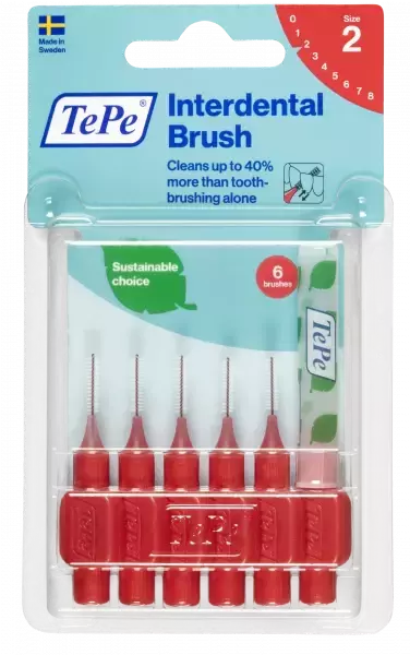 TePe Original fogköztisztító kefe 0,5 mm piros 6x TePe Original fogköztisztító kefe 0,5 mm piros 6x