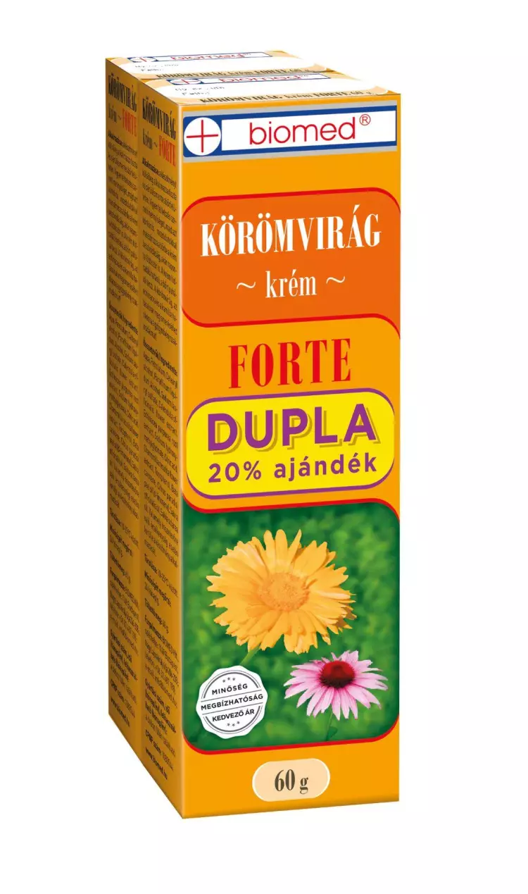 Biomed Körömvirág krém Forte Dupla 2x60g Biomed Körömvirág krém Forte Dupla 2x60g