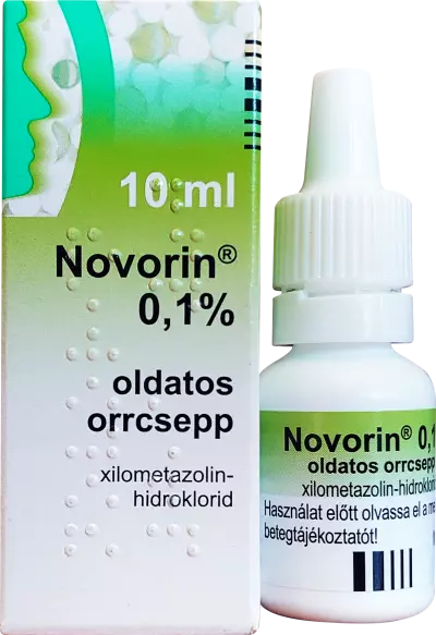 Novorin 0,1% oldatos orrcsepp 1x10ml