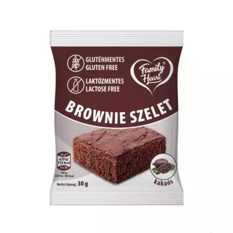 Family Heart brownie szelet kakaós GM. LM. 30g Family Heart brownie szelet kakaós GM. LM. 30g