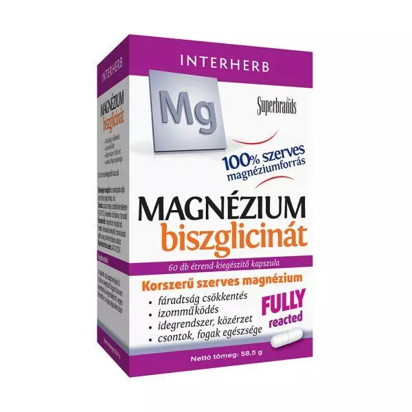 Interherb Magnézium-biszglicinát kapszula 60x Interherb Magnézium-biszglicinát kapszula 60x