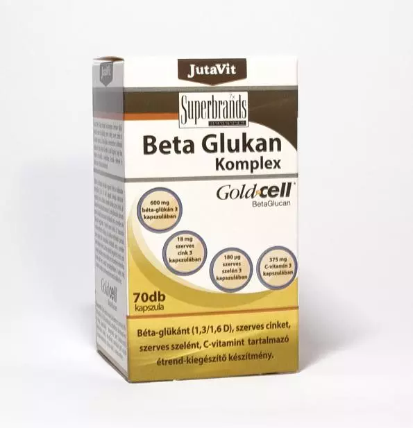 JutaVit Béta-glukán komplex kapszula 70x JutaVit Béta-glukán komplex kapszula 70x