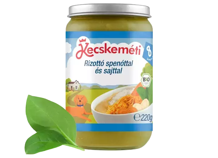 Kecskeméti rizottó spenóttal és sajttal 220g