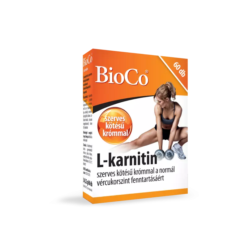 BioCo L-karnitin 500 mg+ szerves króm kapszula 60x BioCo L-karnitin 500 mg+ szerves króm kapszula 60x