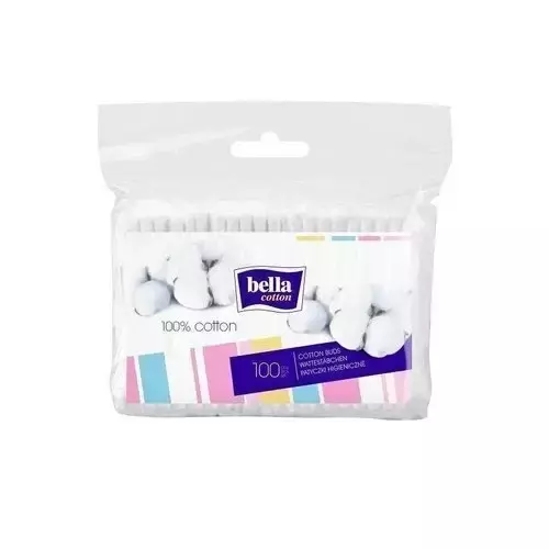 Bella Cotton fültisztító pálcika fóliatasakos 100x Bella Cotton fültisztító pálcika fóliatasakos 100x