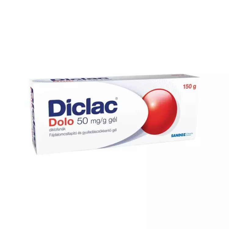 Diclac Dolo 50 mg/g gél 1x150g Diclac Dolo 50 mg/g gél 1x150g