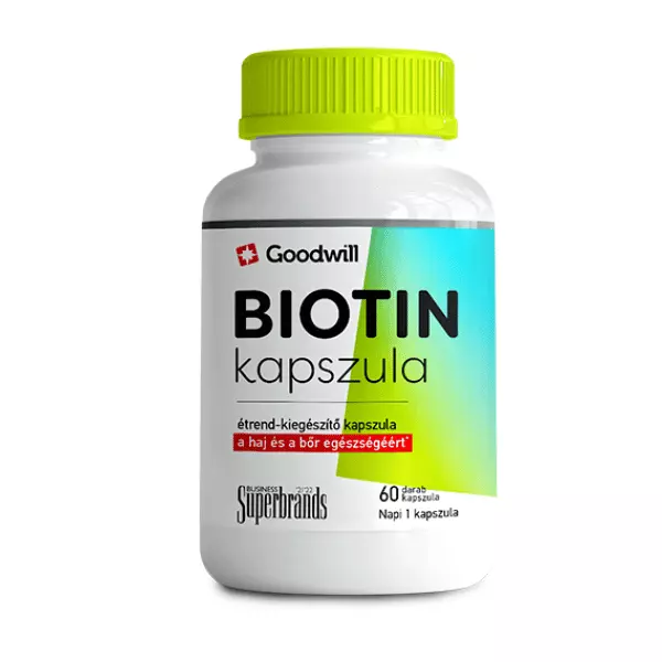 Goodwill Biotin étrendkiegészítő kapszula 60x Goodwill Biotin étrendkiegészítő kapszula 60x
