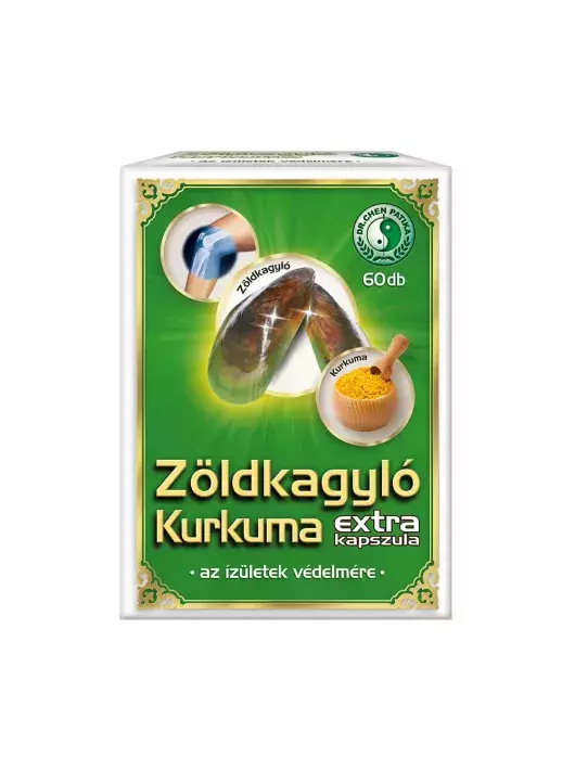 Dr.Chen Zöldkagyló kurkuma extra kapszula 60x Dr.Chen Zöldkagyló kurkuma extra kapszula 60x