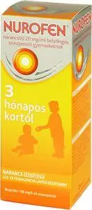 Nurofen 20 mg/ml bels. szuszp. gyermek narancsízű 200ml Nurofen 20 mg/ml bels. szuszp. gyermek narancsízű 200ml