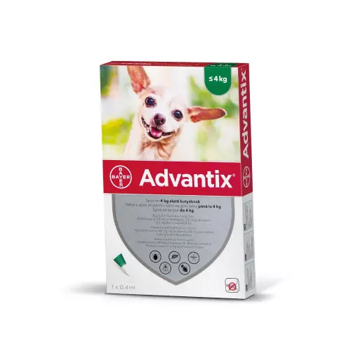 Advantix spot on 0,4ml 4kg alatti kutya A.U.V. 1x