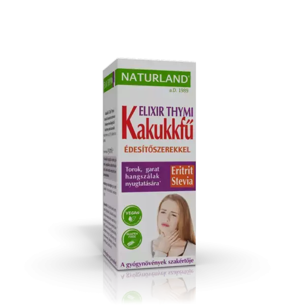 Naturland Kakukkfű (Elix. thymi) édesítőszerrel 150ml Naturland Kakukkfű (Elix. thymi) édesítőszerrel 150ml