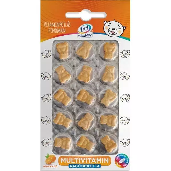 Innopharm 1x1 Vitamin Multivit.rtbl. narancs mackó 15x Innopharm 1x1 Vitamin Multivit.rtbl. narancs mackó 15x