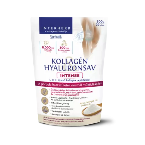 Interherb Intense kollagén -hyaluronsav italpor natúr 300g