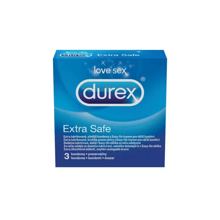Durex óvszer Extra Safe spermicid 3x Durex óvszer Extra Safe spermicid 3x