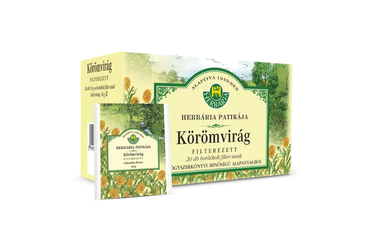 HERBÁRIA Körömvirág tea filteres borítékolt 20x0,8g HERBÁRIA Körömvirág tea filteres borítékolt 20x0,8g